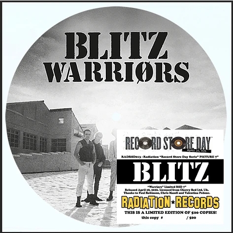 Blitz - Warriors (rsd Pic Disc)