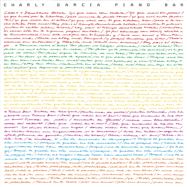 Garcia, Charly - Piano Bar (white Vinyl Gatefold)