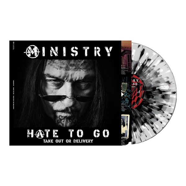 Ministry - Hate To Go (white/black/gray Splatter)